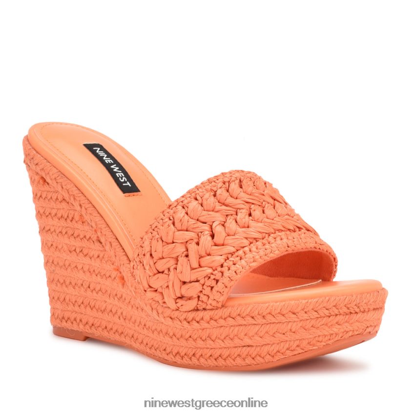 Nine West εσπαντρίγια holand wedge σανδάλια πορτοκάλι 48BFPH661