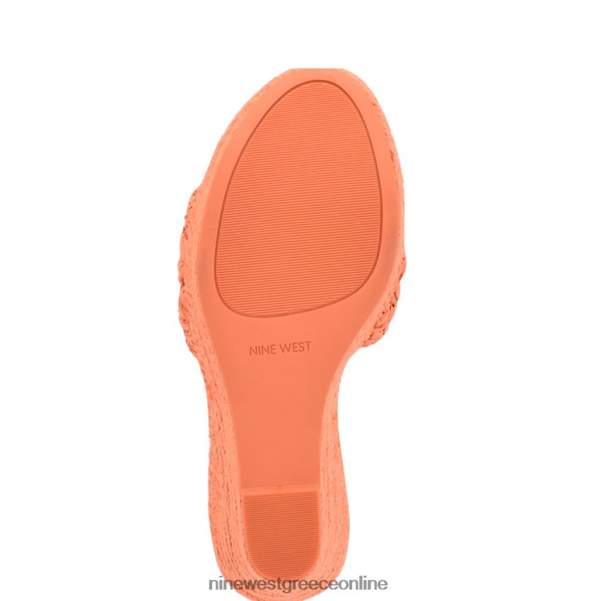 Nine West εσπαντρίγια holand wedge σανδάλια πορτοκάλι 48BFPH661