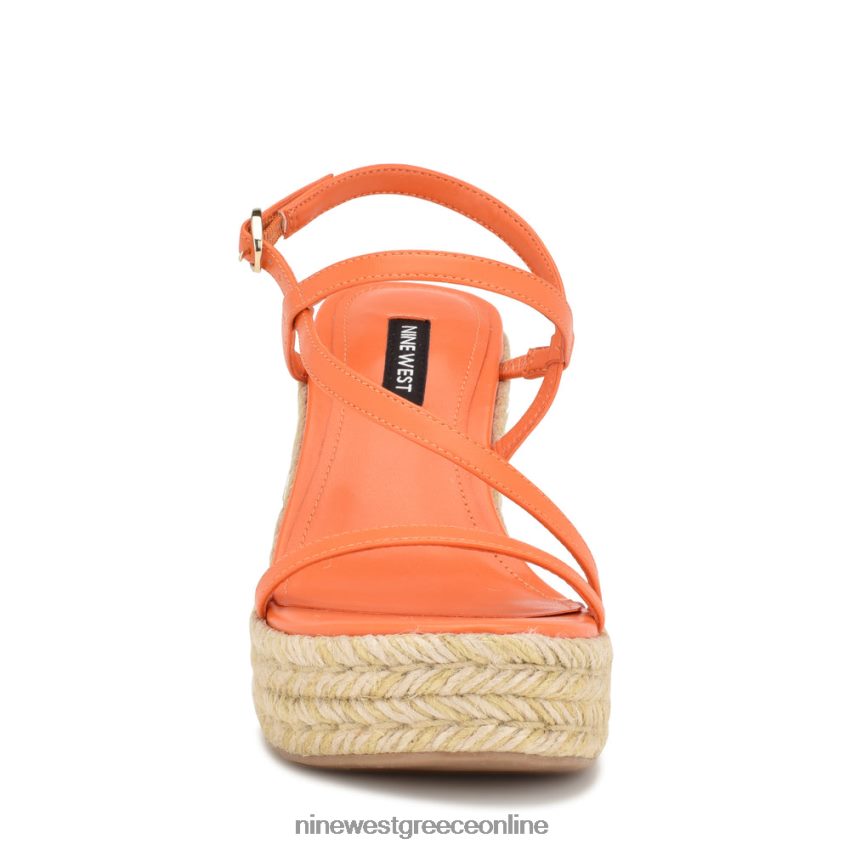 Nine West σφηνά σανδάλια εσπαντρίγιας jills πορτοκάλι 48BFPH1132