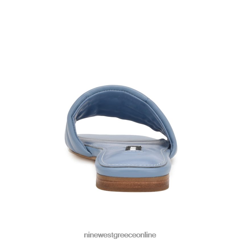 Nine West φλατ πέδιλα menqs slide γαλάζιο 48BFPH2090