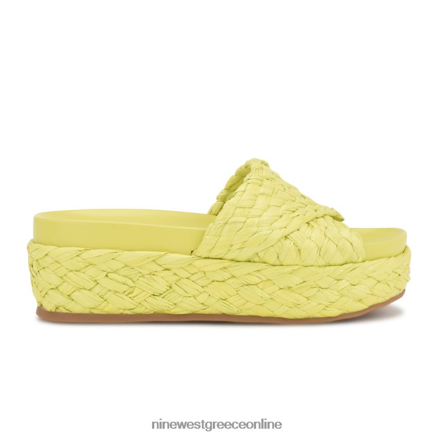Nine West σανδάλια slide canni espadrille ασβέστη πράσινη ράφια 48BFPH648