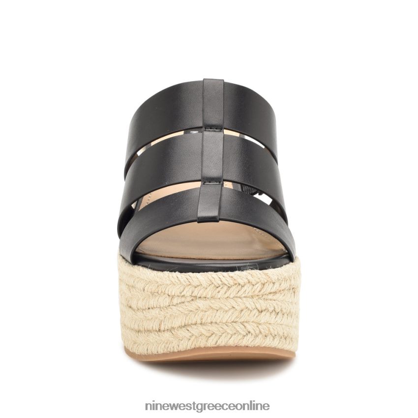 Nine West σανδάλια slide εσπαντρίγιας keran μαύρος 48BFPH672