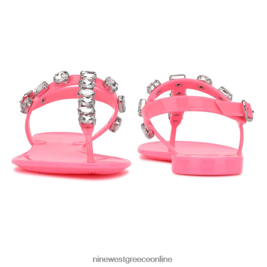 Nine West σανδάλια ζελέ αρκεύθου νέον ροζ 48BFPH814