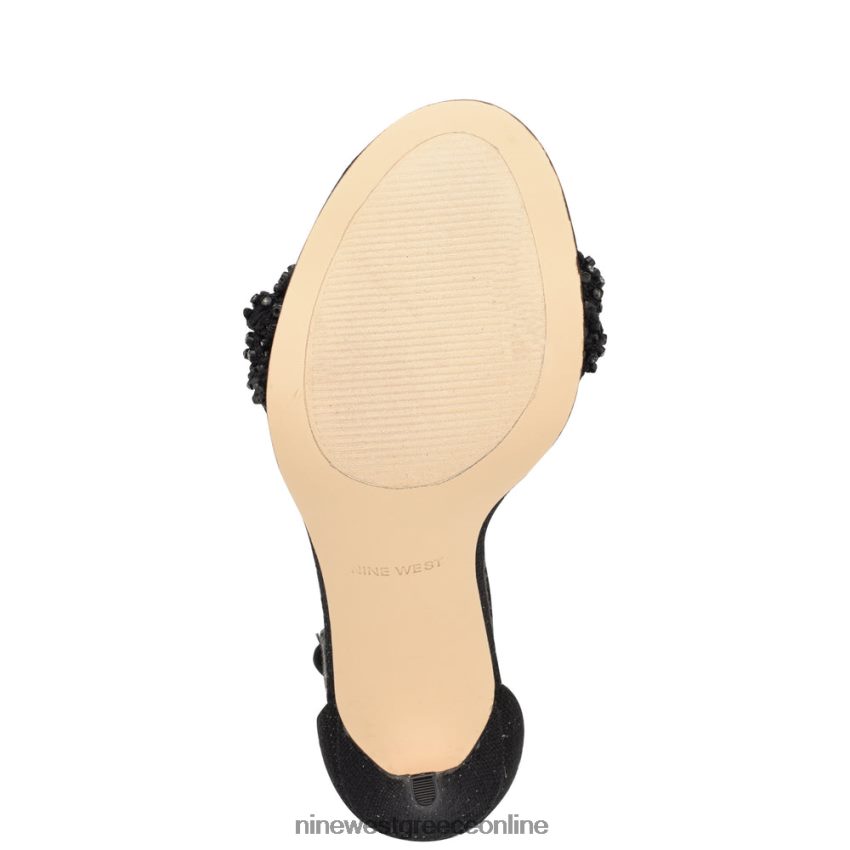 Nine West σανδάλια με τακούνι morelov μαύρο κρύσταλλο 48BFPH1705