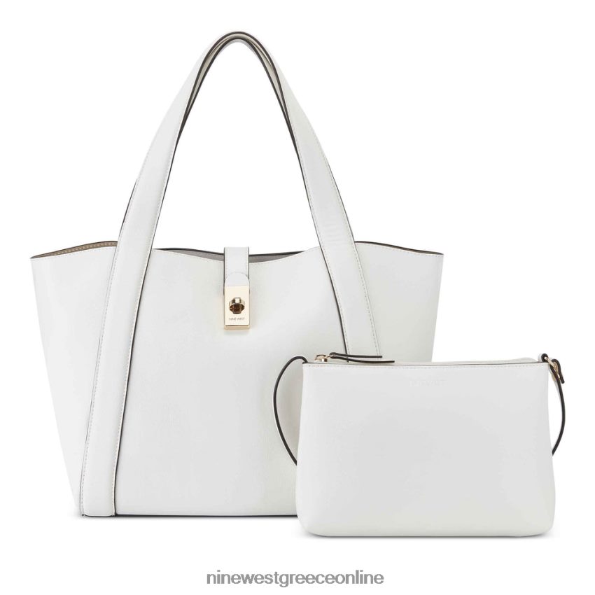 Nine West περισσότερο 2 σε 1 tote οπτικό λευκό 48BFPH2124